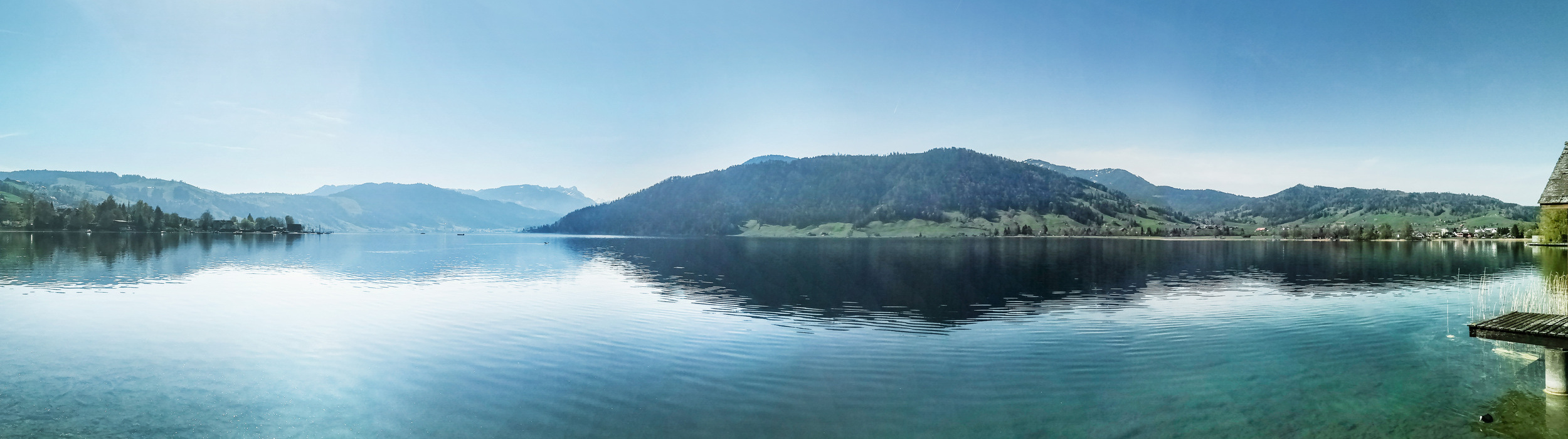 Ägerisee im Sonnenschein